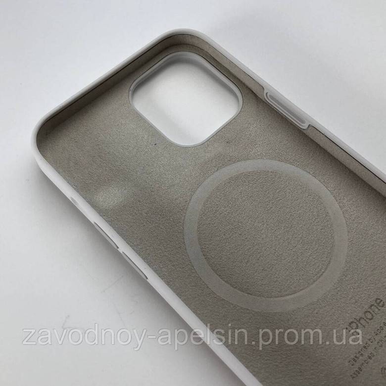 IPhone 12 Pro Max Чохол Silicone Case + MagSafe (white) - фото фото фото 1