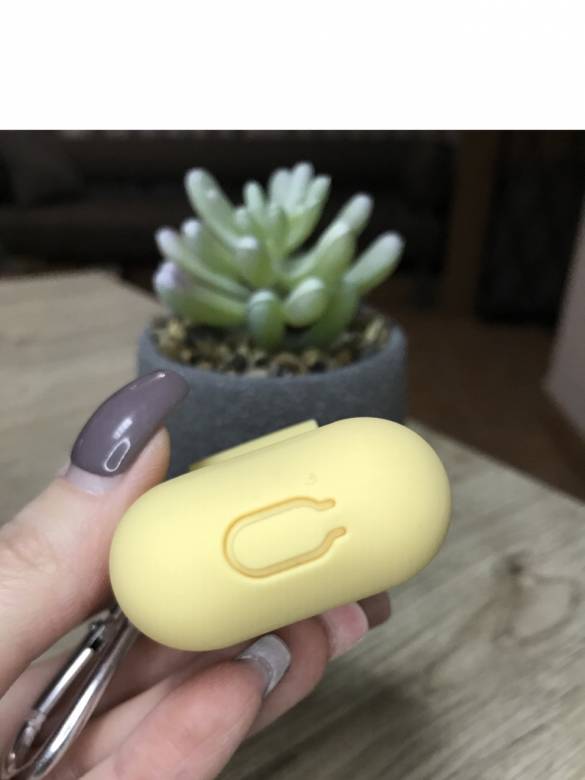 Чехол для Apple AirPods 1,2 Желтый Silicone Case силиконовый - фото фото фото 3