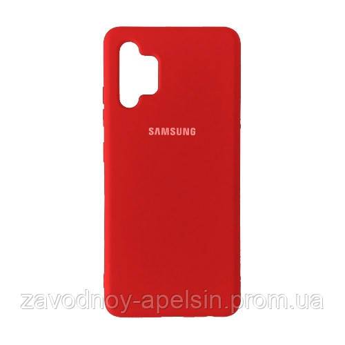 Samsung A32 A325 4G чехол микрофибра Silicone Cover red - фото фото фото 0