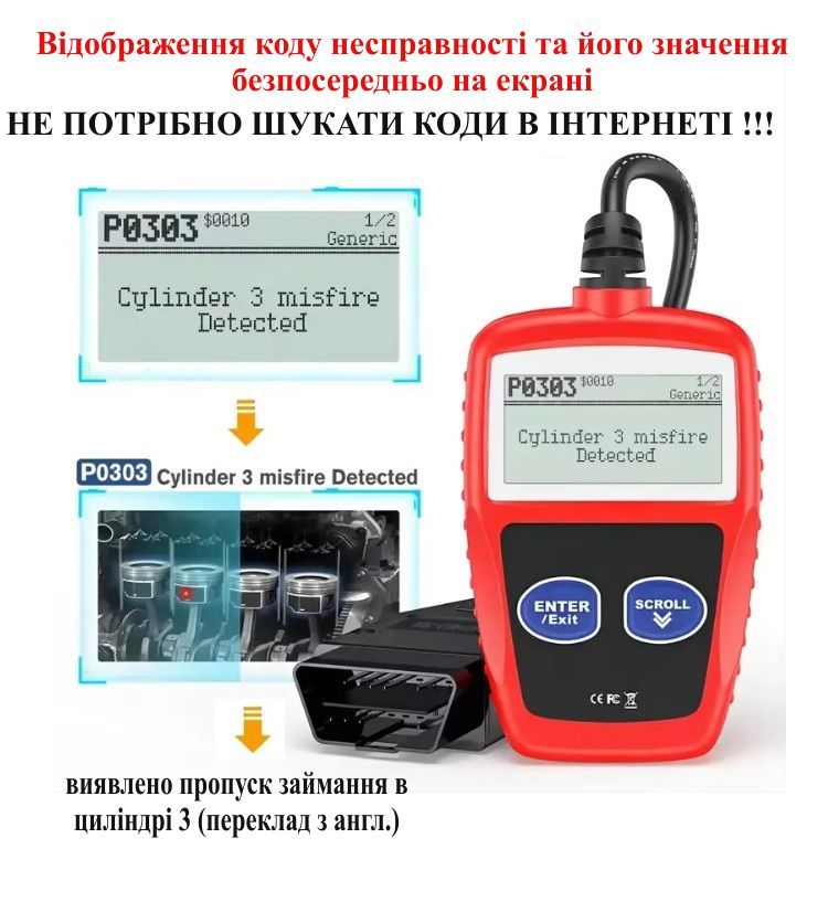Автосканер Xiamen MS309 OBD2 - фото фото фото 0