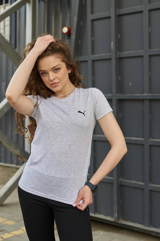Женская футболка Puma серая - фото фото фото 6
