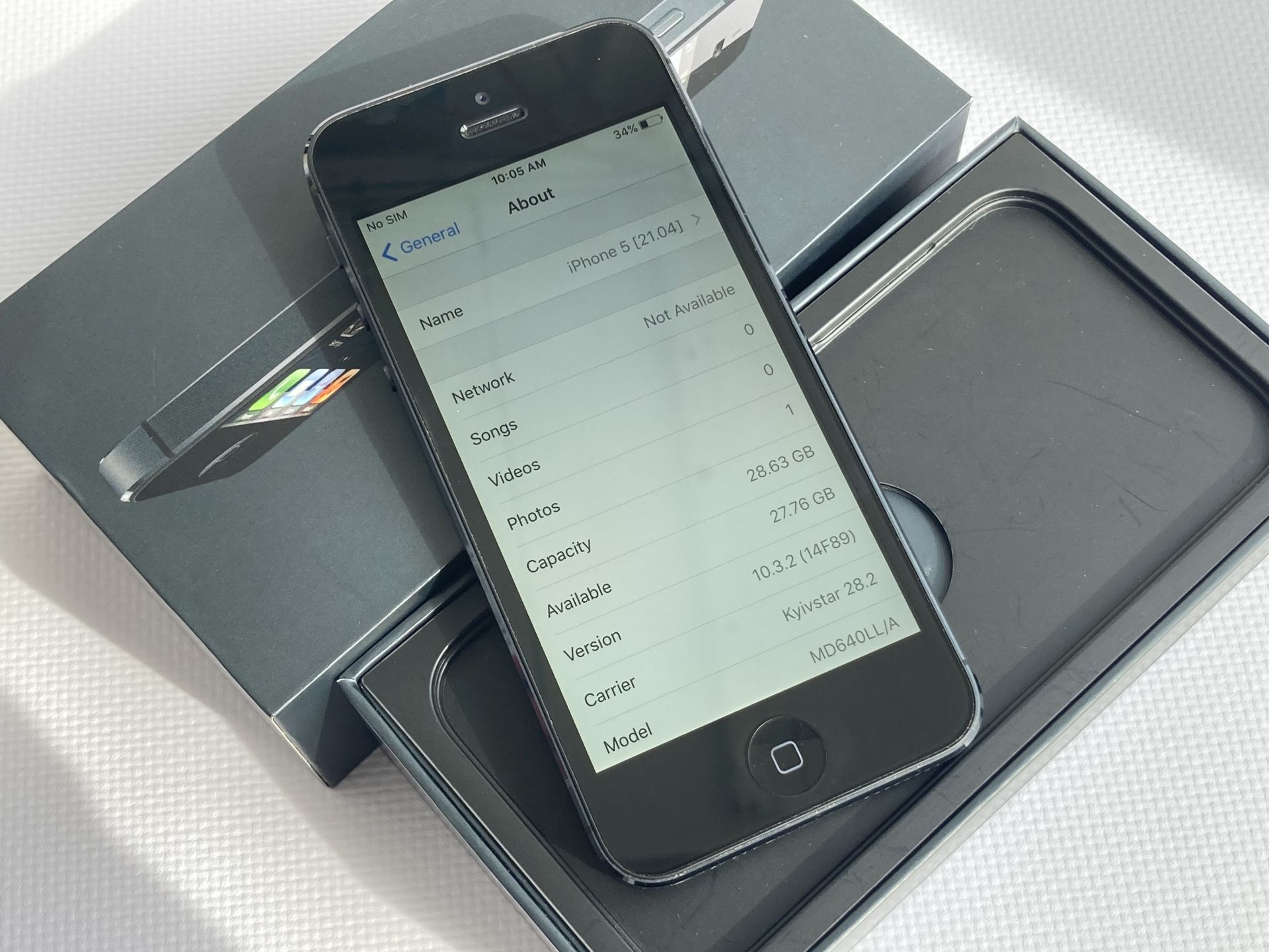 Apple iPhone 5 Black 32 Gb  (A1428) Neverlock Стан Нового - фото фото фото 6
