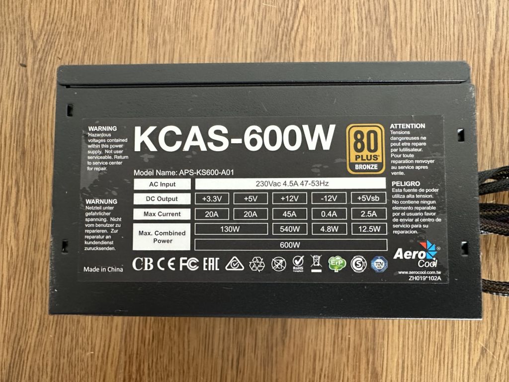 Блок живлення Aerocool KCAS-600 600W 2х6-2pin - фото фото фото 2
