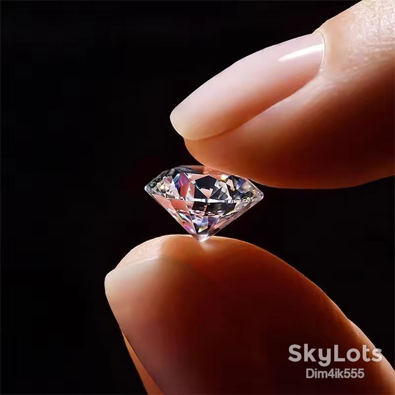 Муассанит     (бриллиант) круглой огранки 3мм 0.1ct - фото фото фото 11