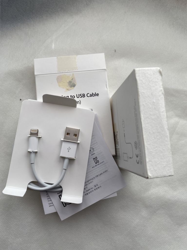 Lightning USB cable  для iPad /iPhone     (оригинал 100%) 50cm - фото фото фото 1