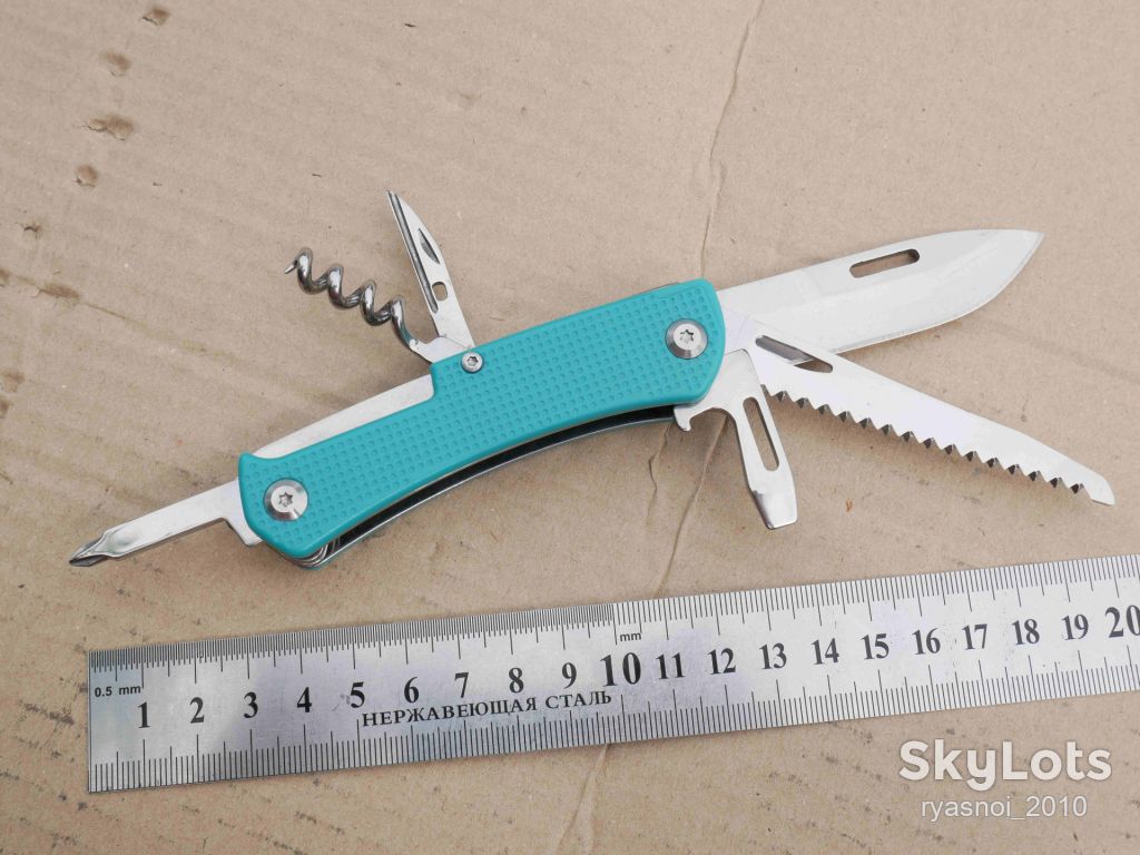 FREETIGER Multifunction Multi-Tool, Blue glass fiber, 440, Outdoor, EDC - фото фото фото 2