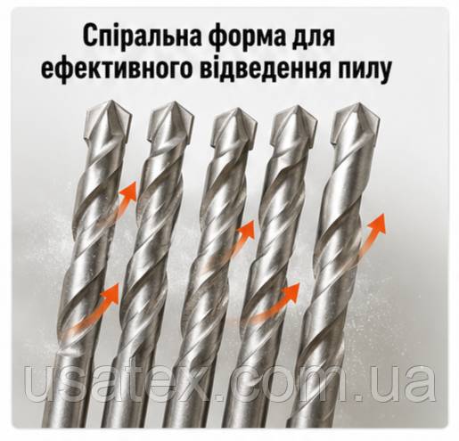PARKSIDE PERFORMANCE PSBSP 5 A1  набір SDS-Plus бурів для складних будівельних робіт - фото фото фото 4