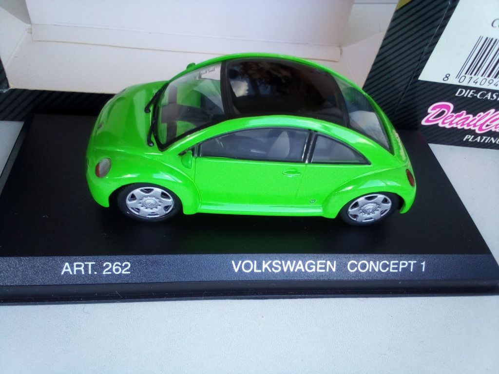 DETAIL CARS ART 262 - 1994 VOLKSWAGEN CONCEPT 1 BEETLE 1/43 - фото фото фото 8