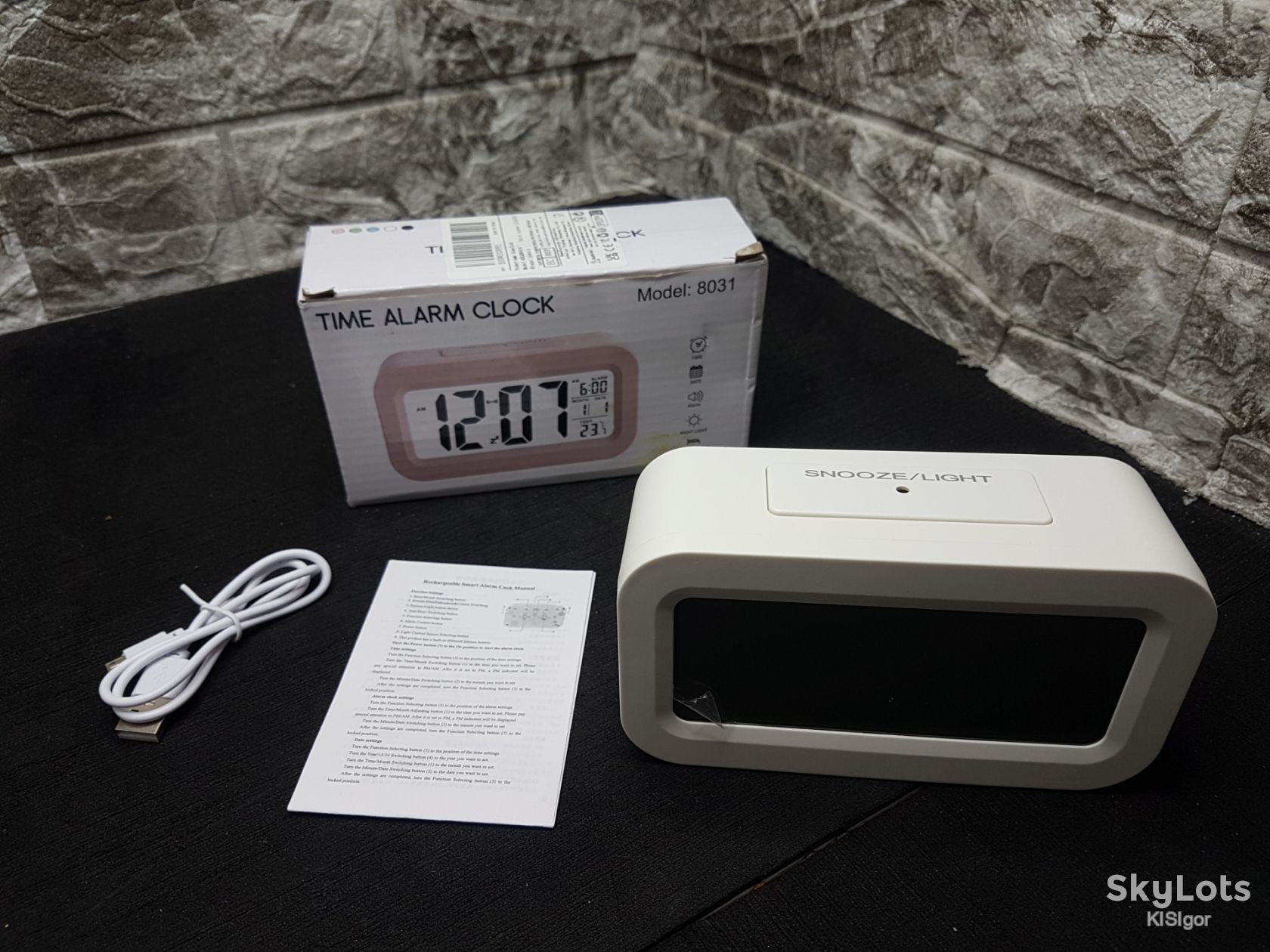 Цифровий настільний годинник-будильник Time Alarm Clock *81193 - фото фото фото 3