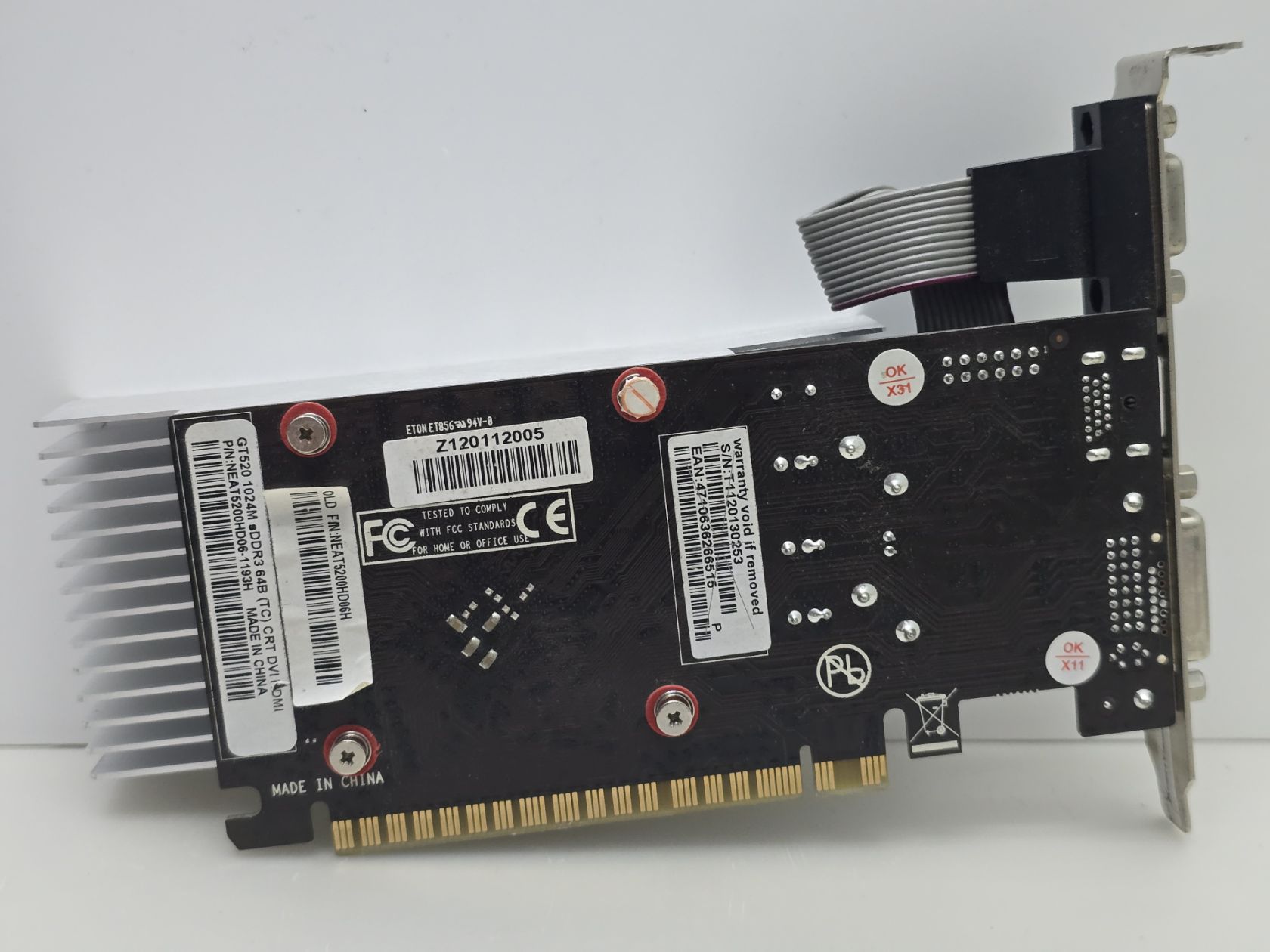 Видеокарта PALIT GeForce GT 520 1GB  (GDDR3, 64 Bit, HDMI, PCI-Ex, Б/у) - фото фото фото 2