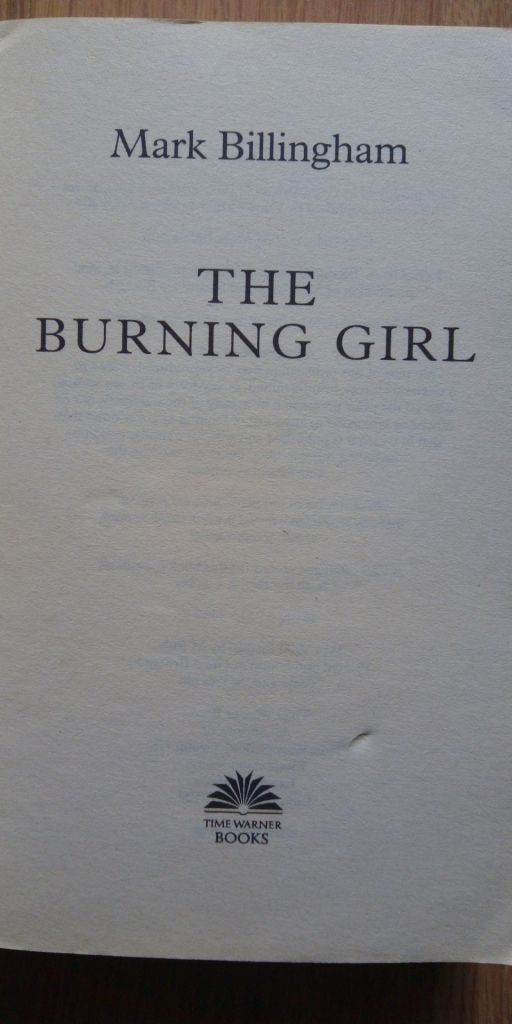 Burning Girl The Mark Billingham English на Английском книга - фото фото фото 2