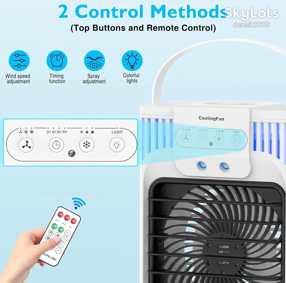 Портативний міні кондиціонер. Вентилятор, охолоджувач повітря 4в1 Cooling Fan AB-1. - фото фото фото 5