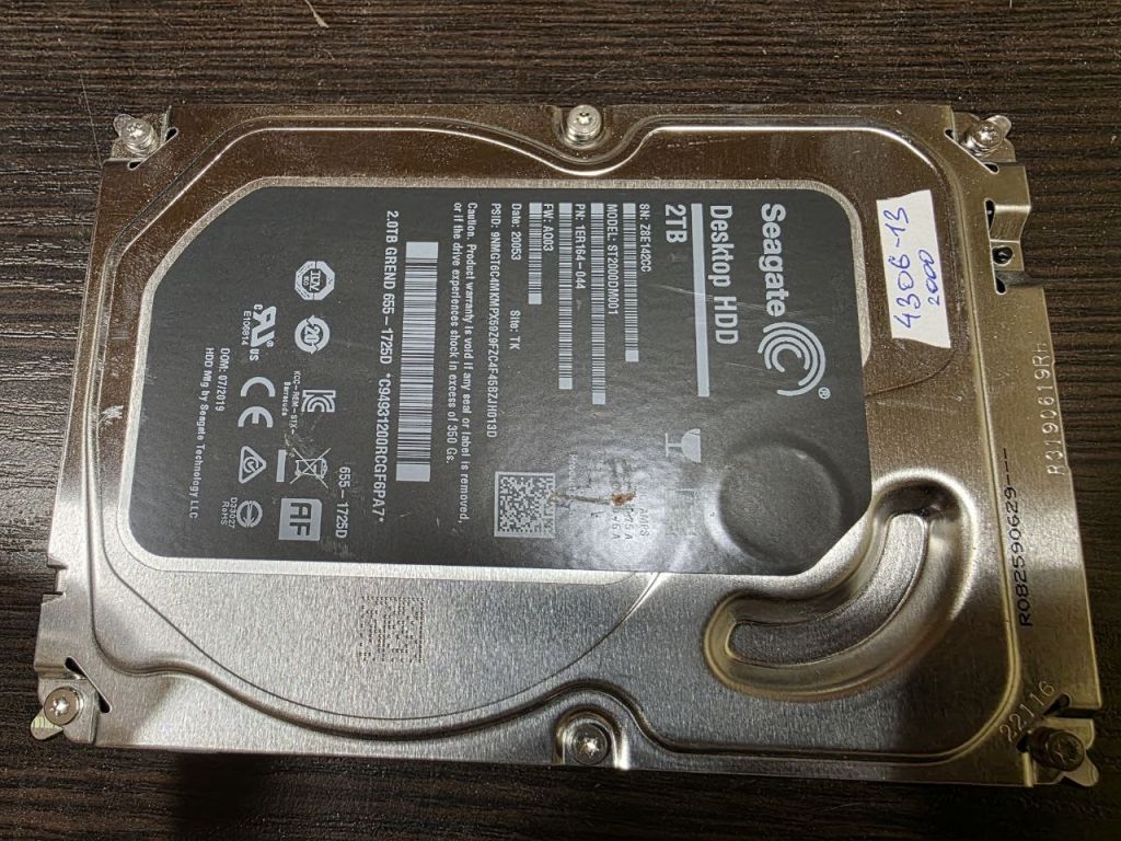 2000Gb 2Tb 3,5 SATA3 ST2000DM001 Seagate жорсткий диск   (4306-13) - фото фото фото 0