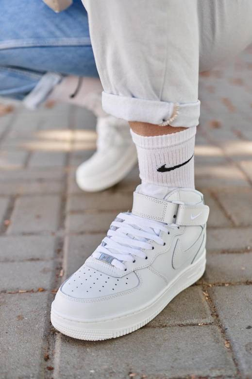 Nike Air Force Mid Winter White (Хутро) 36 - фото фото фото 4