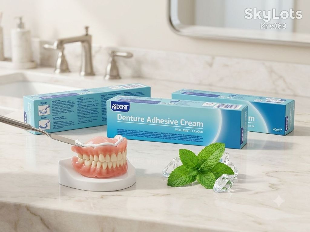 Крем для фіксації зубних протезів Rident Denture Adhesive Cream  (40 г) - фото фото фото 0