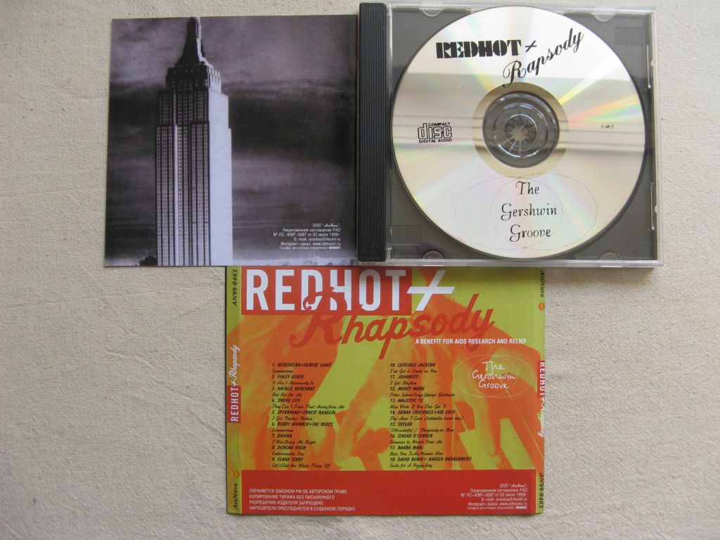 CD Джаз. Red Hot+Rhapsody. The Gershwin Groove. 1998. - фото фото фото 2