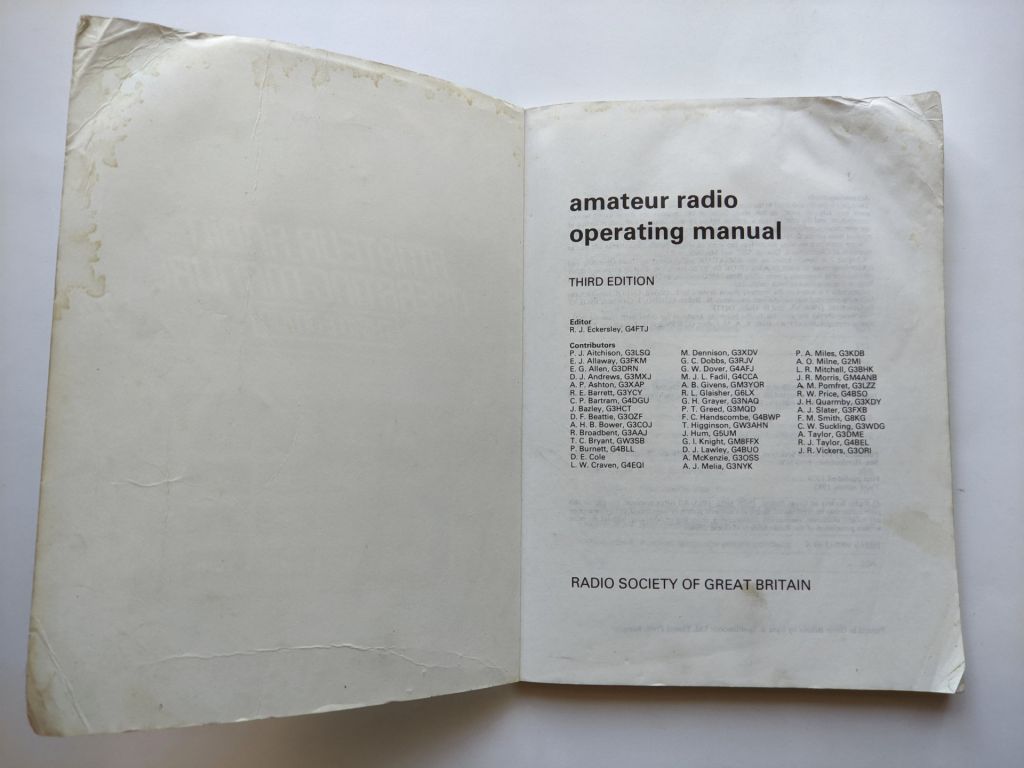 Amateur Radio Operating Manual. Ray Eckersley - фото фото фото 2
