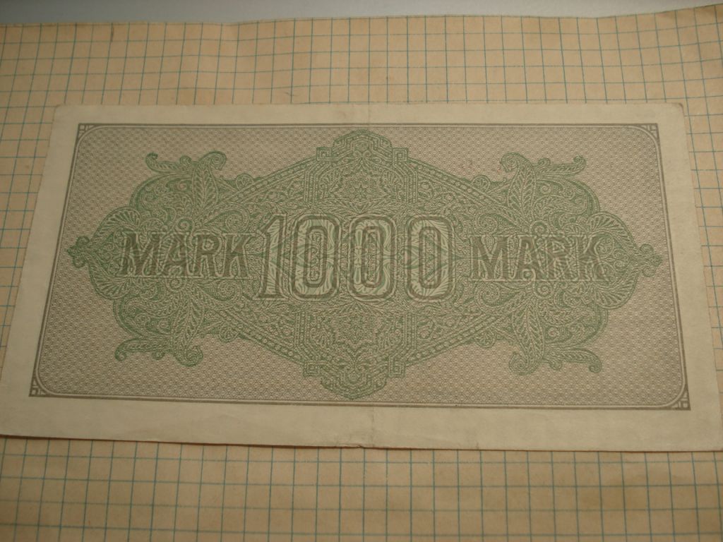 1000марк 1923 Німеччина - фото фото фото 1