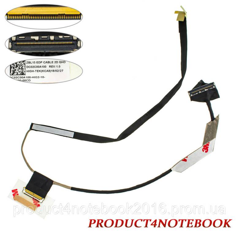 Шлейф матрицы для ноутбука HP (ZBOOK 15 G2) LED (DC02C00A100) - фото фото фото 0
