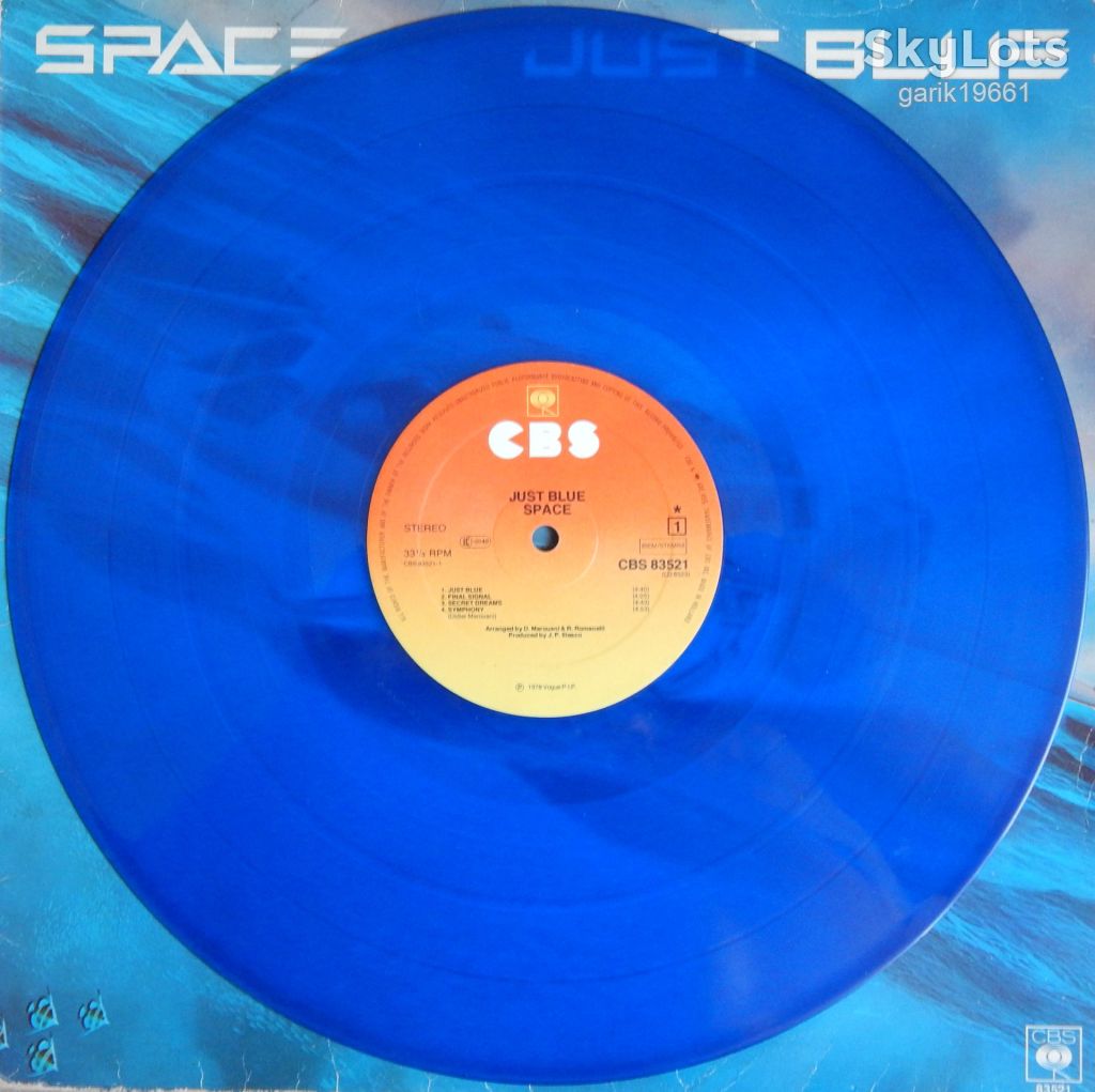 Space – Just Blue   (CBS – CBS 83521, Holland, Blue Vinyl) inner sleeve EX+/EX+ - фото фото фото 3