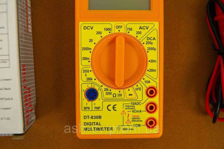 Мультиметр тестер DT-830B Yellow (з Німеччини) - фото фото фото 2