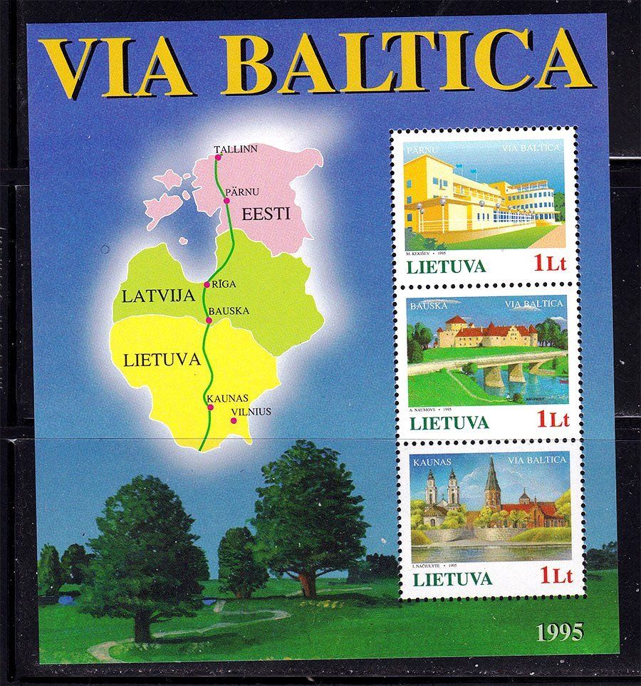 Литва 1995  г  MNH - блок - фото фото фото 0