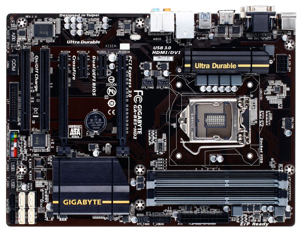 Gigabyte GA-B85-HD3  (s1150, B85, PCI-Ex16) - фото фото фото 0
