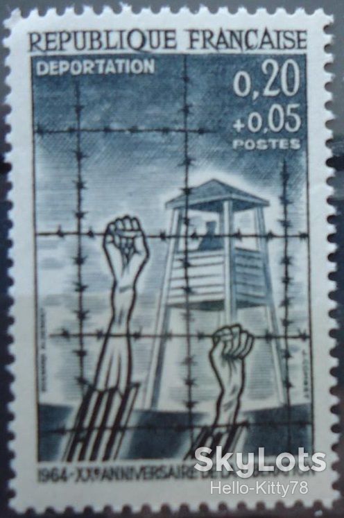 Франция 1964 война Mi 1463 MNH - фото фото фото 0