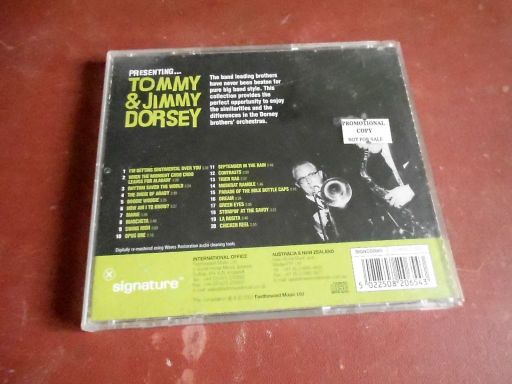 Tommy &amp; Jimmy Dorsey CD фирменный б/у - фото фото фото 1