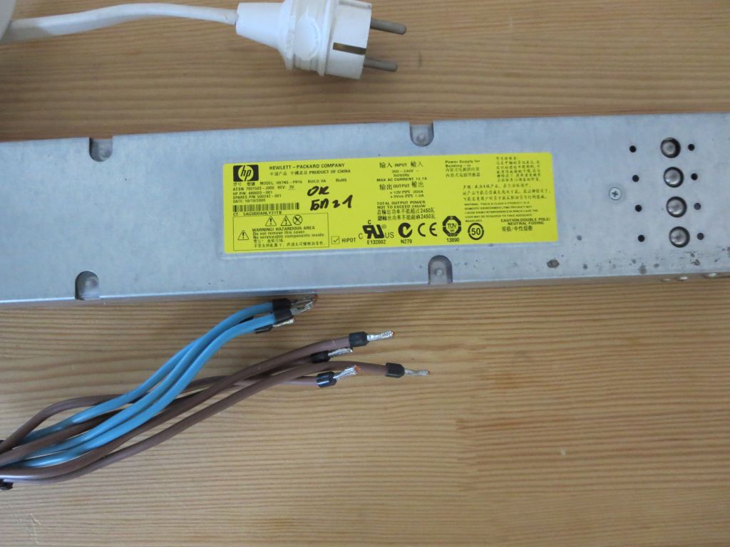 Блок питания серверный HP HSTNS-PR16 12V 200A 2450W лыжа - фото фото фото 1