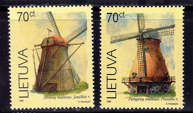 Литва  1999 г  MNH -  мельницы - фото фото фото 0
