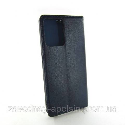 Чехол книжка Realme C35 С35 Кожаный (синий) - фото фото фото 1