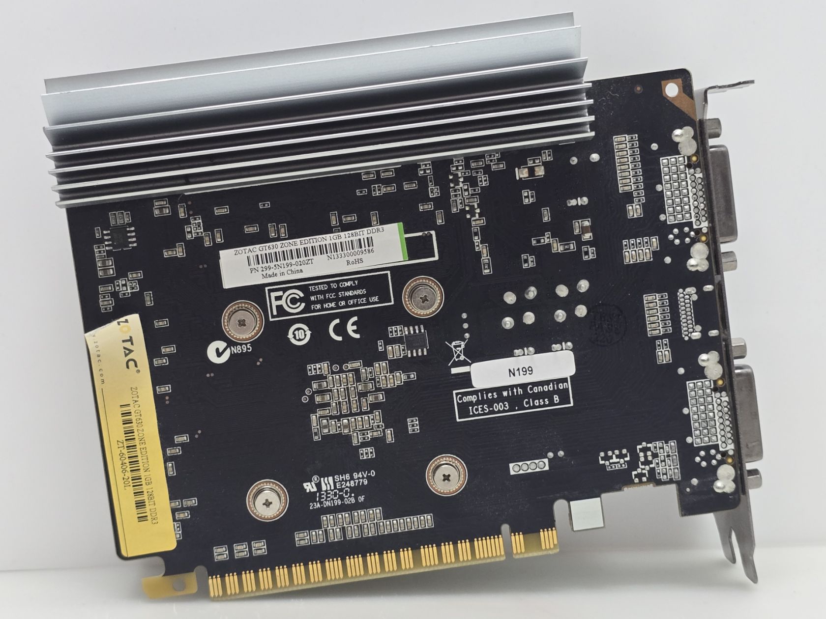 Відеокарта ZOTAC GeForce GT 630 1GB  (GDDR3,64 Bit,HDMI,PCI-Ex,Б/у) - фото фото фото 2