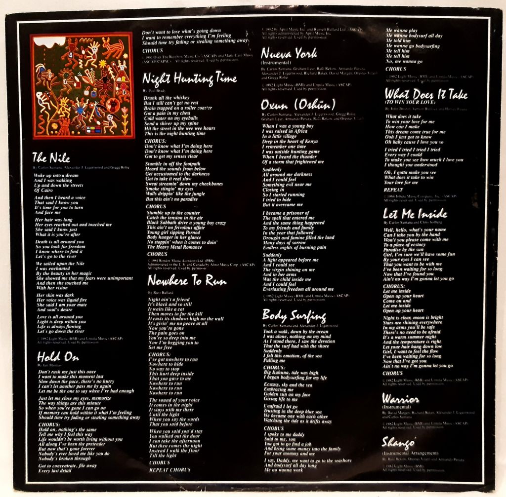 Santana - Shango - 1982.   (LP). 12. Vinyl. Пластинка. Holland. - фото фото фото 4