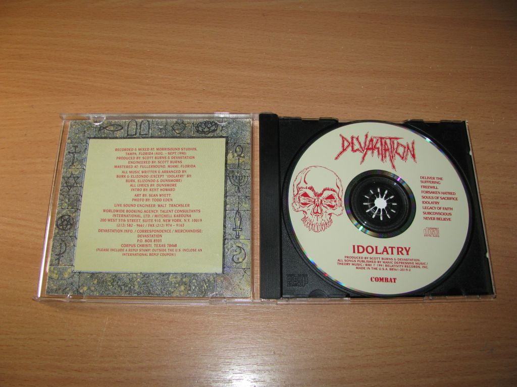 DEVASTATION - Idolatry  (1991 Combat 1st press,USA) - фото фото фото 1