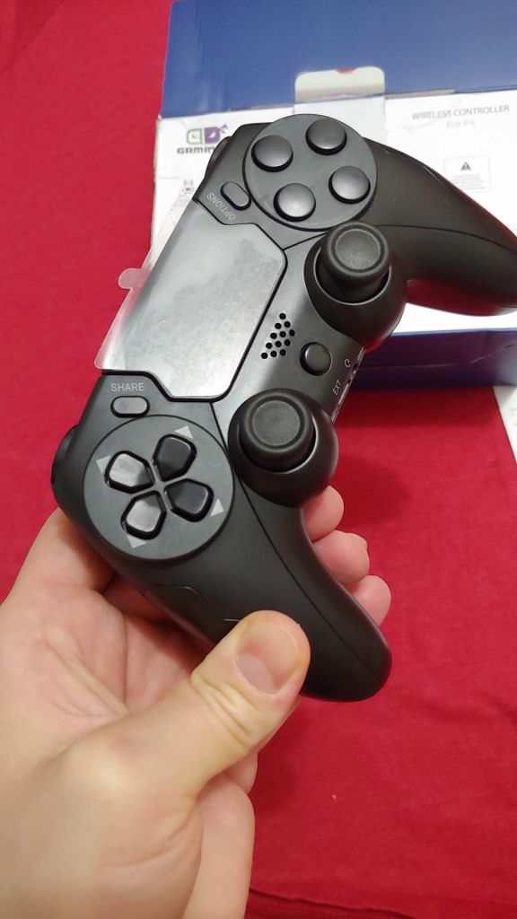 Геймпад Dualshock4 PS4, PS3, PC, iOS, Android Беспроводной Bluetooth Gaminja P48 Black Новый - фото фото фото 0