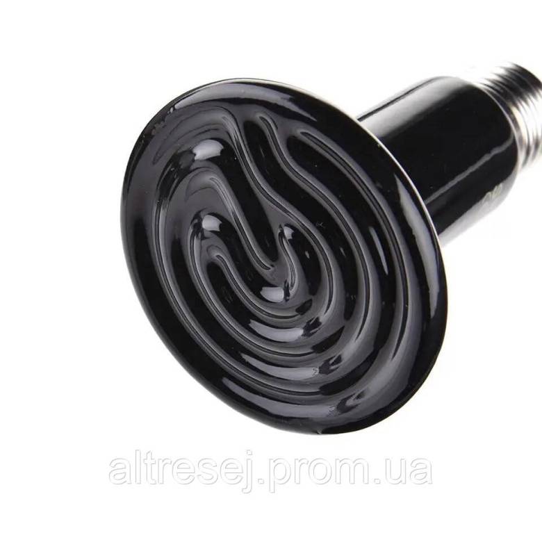 Лампа інфрачервона керамічна 50 Вт для обігрівання.Лампа для обігрівання курчат, потераріума - фото фото фото 1