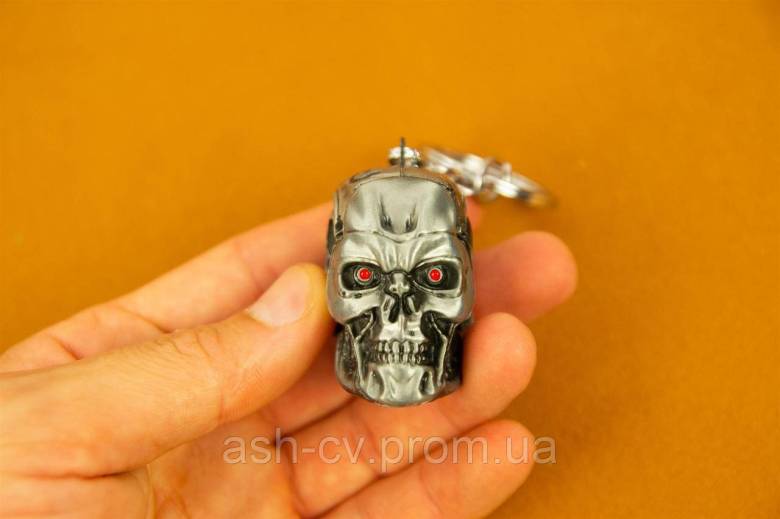 Брелок, на ключі, Термінатор, Terminator, голова, металева - фото фото фото 6
