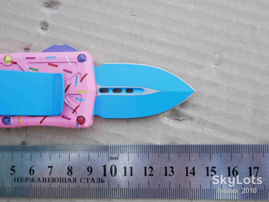 Microtech Exocet Dagger, Donut Pink, D2, Replica, Автомат, Tactical, EDC - фото фото фото 4
