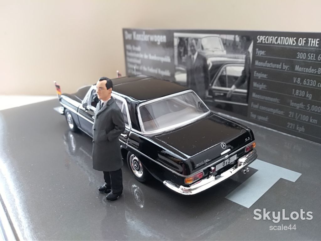 Mercedes-Benz 300SEL Willy Brandt 1970.Minichamps.1/43 - фото фото фото 3