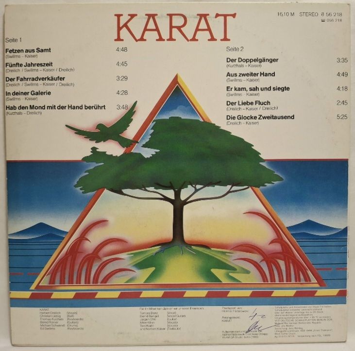 Karat - Funfte Jahreszeit - 1987.   (LP). 12. Vinyl. Пластинка. Germany. - фото фото фото 1