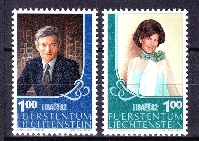 Лихтенштейн 1982 г  MNH - личности - фото фото фото 0