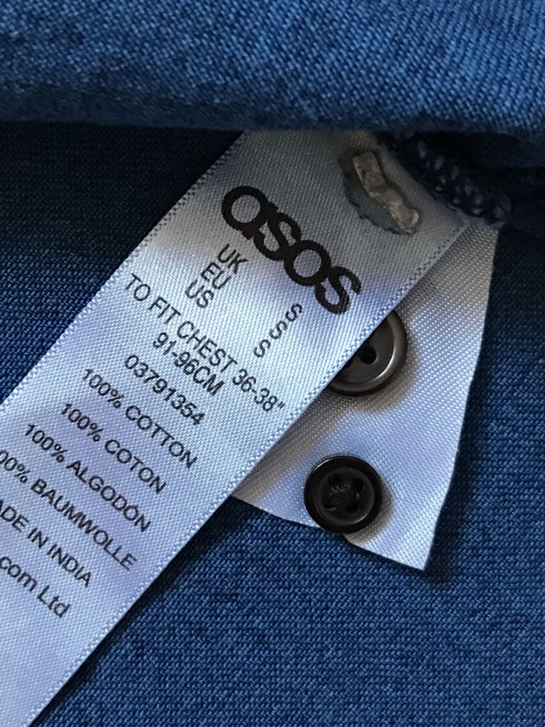 Стильная джинсовая рубашка, Asos Denim.  S ворот 37/38 - фото фото фото 8