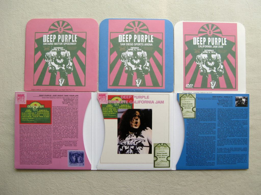 CDLP Deep Purple. Complete California Jam. 2CD+DVD 1974/2005. - фото фото фото 3