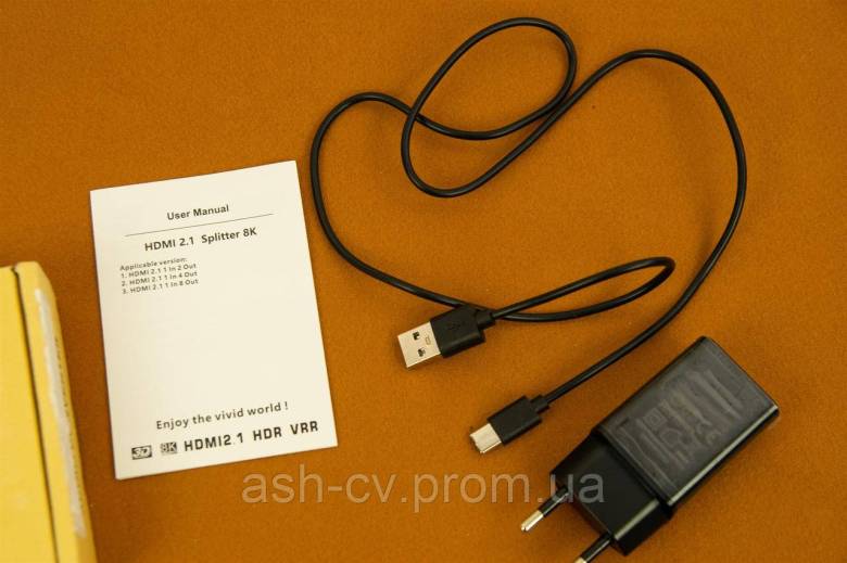 Спліттер, HDMI, 1x2, 8K, 4K, Splitter, HDR, VRR - фото фото фото 5