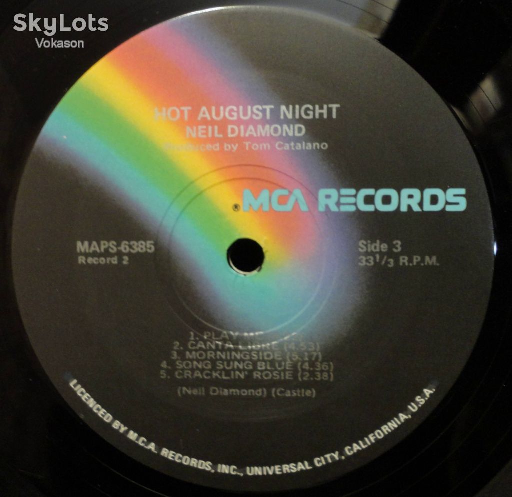 Neil Diamond - Hot August Night   2lp  NM-/NM-/EX+ - фото фото фото 2
