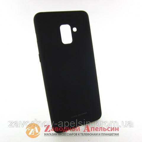 Samsung A8 plus A730 защитный чехол Jelly Case black - фото фото фото 0