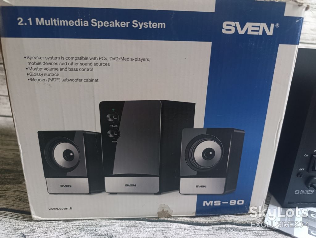 Акустика Sven MS-90 . Рабочая ! Дефект на фото ! - фото фото фото 2