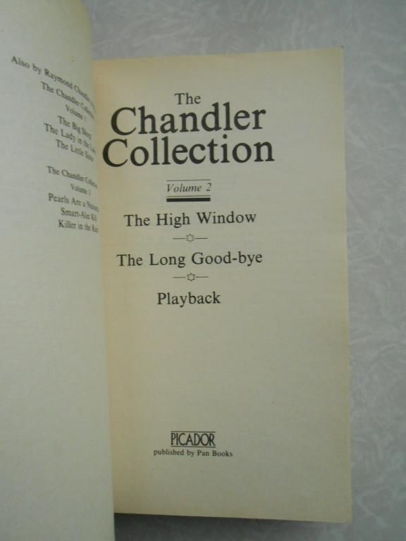 THE CHANDLER COLLECTION VOLUME TWO PICADOR - фото фото фото 4