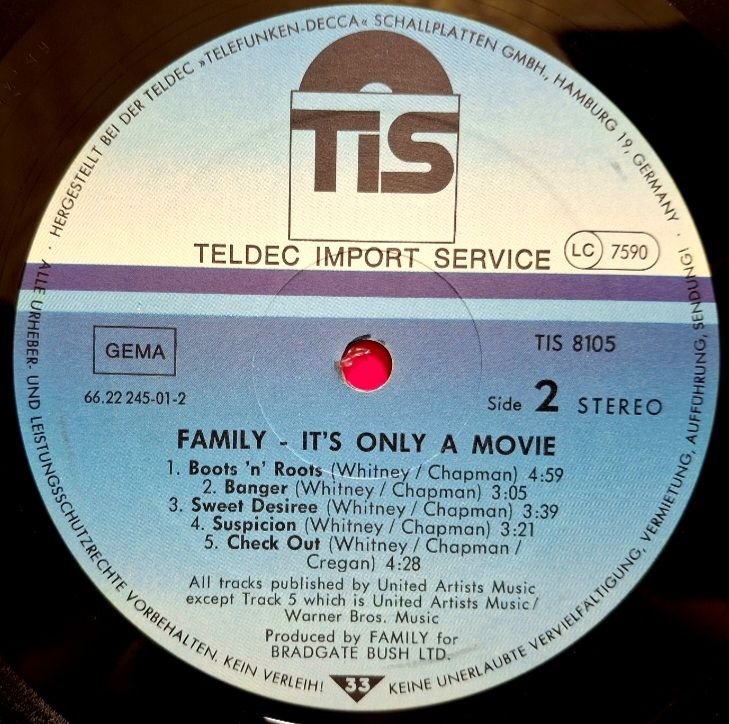 Family - It's Only a Movie - 1973.  (LP). 12. Vinyl. Пластинка. Germany. - фото фото фото 3